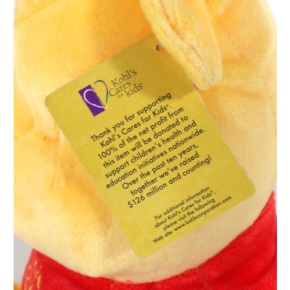 WINNIE THE POOH super soft stuffed plush bear toy 14" DISNEY Kohl's For Kids NEW - Picture 2 of 3